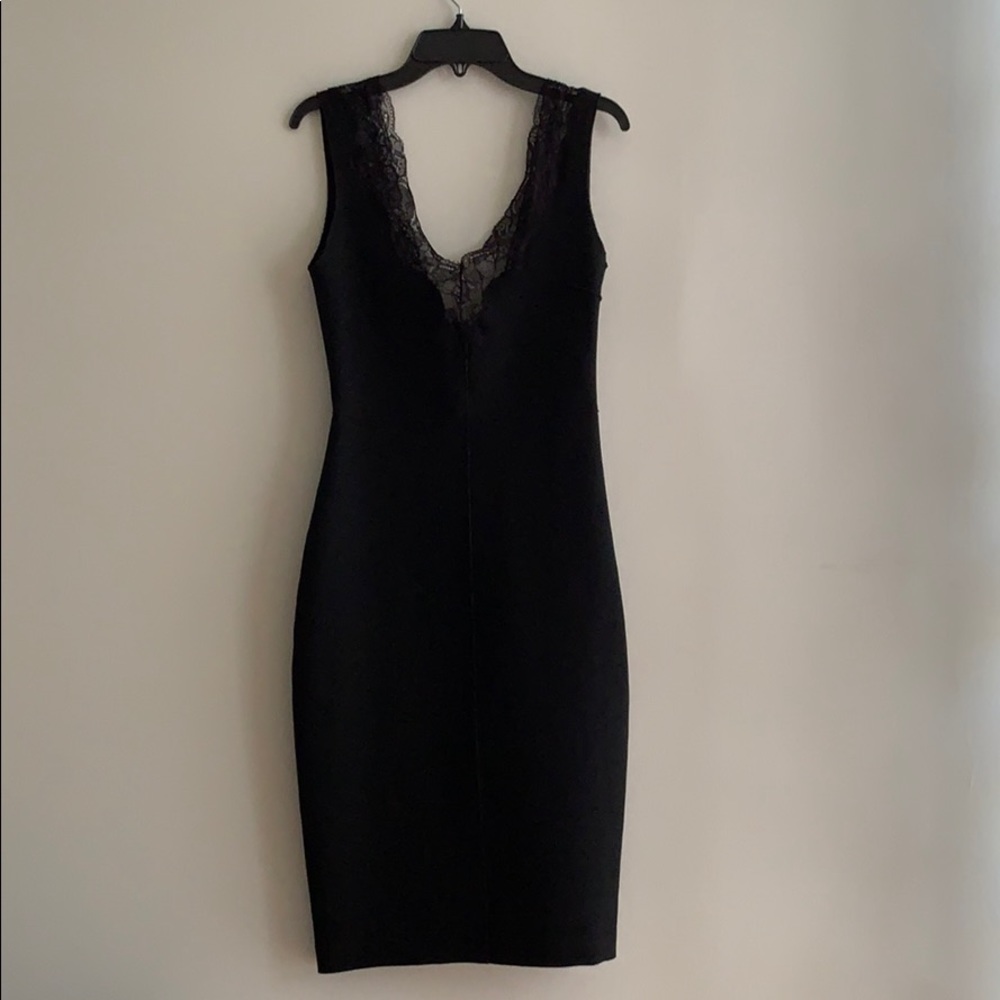 Black lace dress